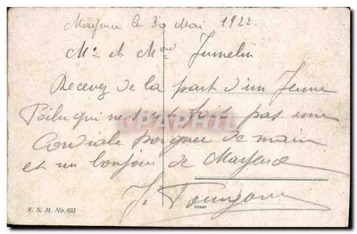 Mainz. Zamek. — Widok zamku w Mainz — wydawca K.S.M. n°633 — Rewers