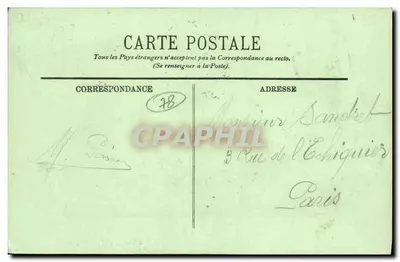 Versailles — Park Petit Trianon — Widok na Strumień i Świątynię Miłości — LL — Rewers