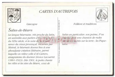 Salies-de-Béarn — Piquetalos (d'Al Cartero) — Nowe Galerie Salisijskie — Rewers