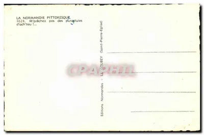 Sprzedawca parasolów — Piekna Normandia — Wydawca: Le Goubey — Rewers