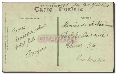 Dois crianças em traje normando — A Normandia pitoresca — Cliché A. 3043 — Verso