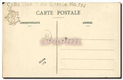 Jovem Menina em Luto — Coifas e Trajes Antigos — Coleção P. Bunel, fotógrafo-editor, Vimoutiers (Orne) — N° 1214 — Verso