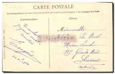 Coiffes d'hier - Mont-Saint-Michel i Pontorson - (Na ujściu rzeki Couesnon, która oddziela Bretagne od Normandii) — Normandia, wydawca Bernard, n°42 — Rewers