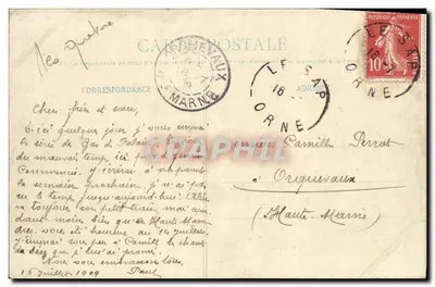 Une Noce en pays d'Auge — Devant M'sieur l'Maire — Collection P. Bunel, photographe-éditeur, Vimoutiers (Orne) — N° 635 — Verso