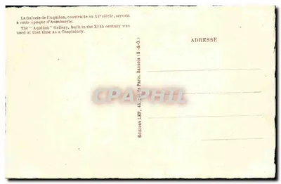 Il Mont Saint-Michel — La Galerie de l'Aquilon — C.I. Verascope Richard — Verso