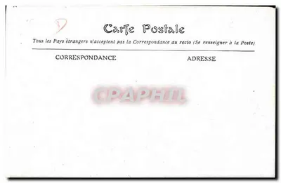 Heiliger Petrus — Montmartre — Paris — unbekannter Verlag — Rückseite