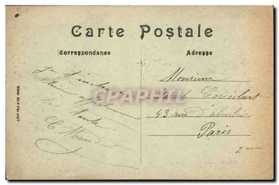 Refeição Normanda na Cour de uma firma — L1 — Lévy Frères & Cie, Paris — Verso