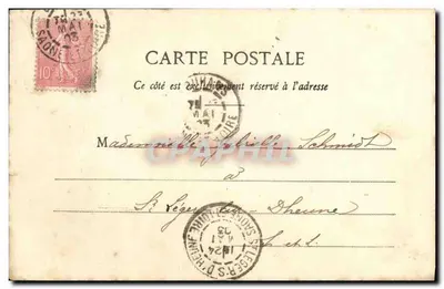 Idílio Bretão — No Bourg-de-Baïf — editor C. Nardy, n°3 — Verso