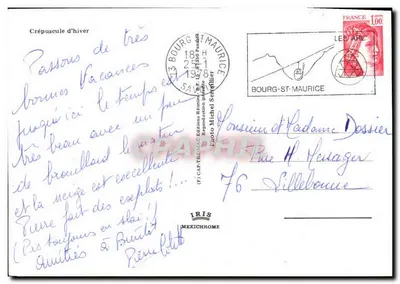Zachód zimowy — Bourg-St-Maurice — Foto Michel Sampplier — Rewers