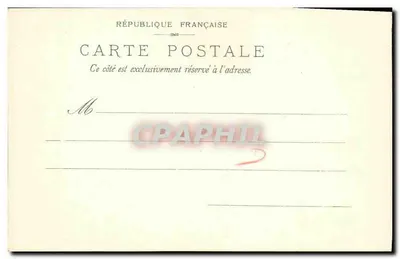 Parc Monceau — beeld van de Vrijheid — Kunzli Frères uitgever, Parijs, n° 10187 — Achterkant