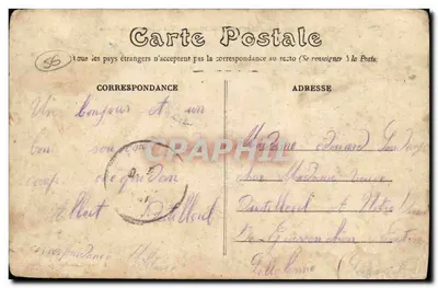 Camp de Cééqidian (Morbihan) — Vue Générale des Tentes — E. Mary-Rousselière, édit, Rennes — Verso