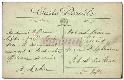 Paryż — Widok na La Madeleine — LL. — Rewers