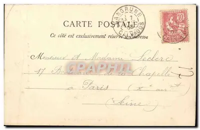 Stary z Floty — J. Bréchet, wydawca, Caen, nr 341 — Rewers