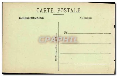 Biarritz (Côte Basque) — Vue générale de l'Atalaye et du Port Vieux — B. R. — Verso