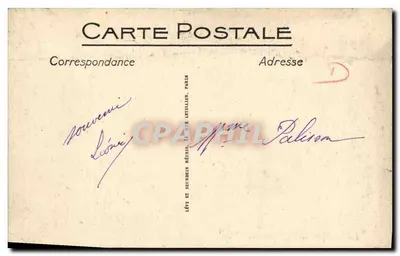 Paryż - Plac Madeleine — wydawca LL, nr 59 — Rewers