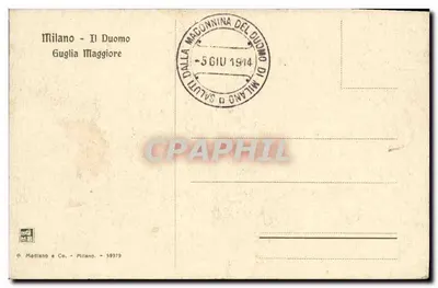Milano - Duomo - Guglia Maggiore — G. Mediano & Co. - 59379 — Rewers