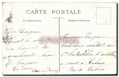 Vue de Venise — Canal avec gondole et pont — éditeur non visible — Verso