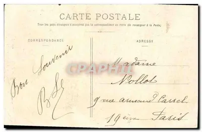 Chute du Doubs — cascade en Franche-Comté — éditeur Tandé, édit., Besançon — Verso