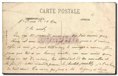 Paris — A Praça da Bastilha e a Coluna de Julho — n°28 — Verso