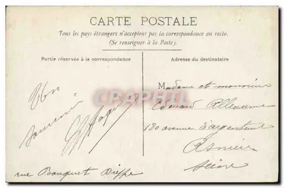 Bebê em vestido bordado — Diffeu, 7 de agosto de 1911 — E. Haguiers, n° 13 de maio — Verso