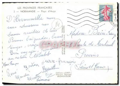 Normandia — Pays d'Auge — Wydawnictwo Gaby, Nantes — Rewers