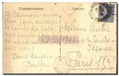 Clermont-Ferrand — Fontanna Amboise — LL — Rewers