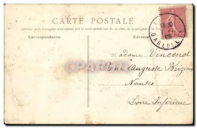 Szah Persji u Cristalleries de Baccarat w Paryżu — 22 lipca 1905 — Rewers