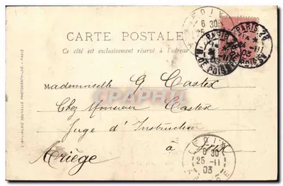 Król i Królowa Włoch w Paryżu — 14-18 paź. 1903 — L'Imprimerie Nouvelle — nr 67 — Rewers
