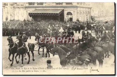 Król i Królowa Włoch w Paryżu — 14-18 października 1903 — L’Imprimerie Nouvelle Photographique