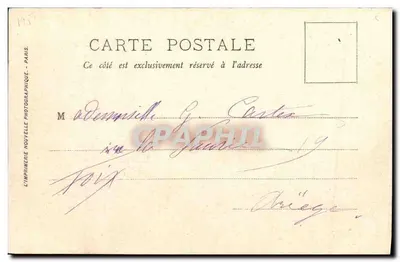 Król i Królowa Włoch w Paryżu — 14-18 października 1903 — L’Imprimerie Nouvelle Photographique — Rewers