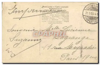 S.A.R. Marie-Adelaïde — Współczesna Wielka Księżniczka Luksemburku — wydawca J. Weintzé — Rewers