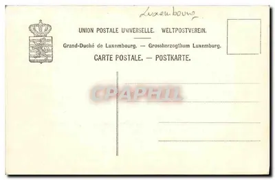 Cztery księżniczki Luksemburku — Charles Bernhoeft Luksemburski — numer serii nie widoczny — Rewers