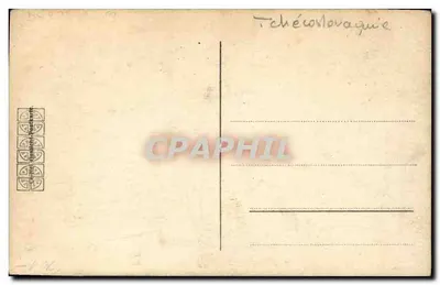 Precursores da República Tcheca e Eslovaca — Klopáč, Masaryk, Wilson, Kramář — Editor FOTO-SIXTA-KOŠICE — Verso