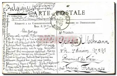 Don Carlos I und Marie Amélia — Erinnerung an den Besuch in Paris — Verlag F. MARMONNIER, PINKS — Rückseite