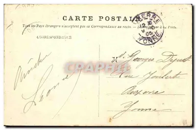 L'Aviso « Elan » — met de tsar, de tsarina en Félix Faure — foto G. B. P. — Achterkant