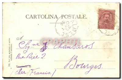 Princesa Letizia — Editor Giorgio Sternfeld, Veneza, n° 6422 — Verso