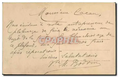 Stara pocztówka Król Albert I Belgia — Rewers