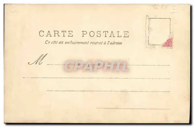 Frau in Robe der Gerechtigkeit und Kleines Mädchen — humorvolle Szene — A.N. PARIS, n° IV — Rückseite