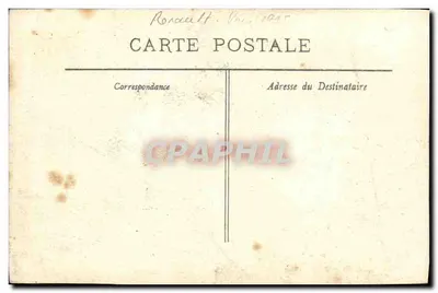 पुराना पोस्टकार्ड रेनॉल्ट 1905 के आसपास — पीछे