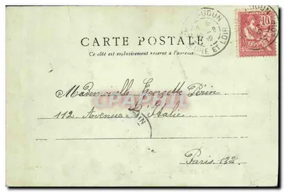 Châteaudun — Wejście do zamku — L. Lusselet, Châteaudun — Rewers