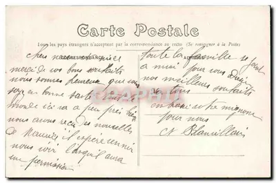 Châteaudun — O Castelo, lado Noroeste, visto do Loir — Fototipia Mathieu e Cie, Châteaudun — Verso