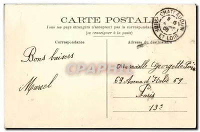 Châteaudun - Het Kasteel, uitzicht vanaf de Boissière — J. P. Lacommet, Châteaudun — Achterkant