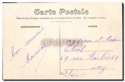 Châteaudun — Le Mail — wydawca Châteaudun, numer serii nieczytelny — Rewers
