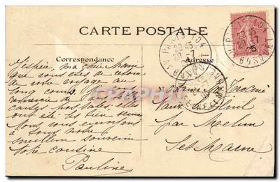 Paris Vécu — Charmeur d'oiseaux aux Tuileries — L. J. & Cie, édit., Angoulême-Paris — Verso