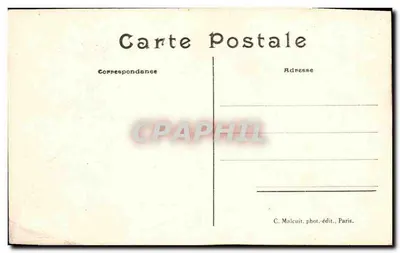 Kobieta z nadmiernie obfitymi włosami — żartobliwa karikatura — C. M. (wydawca) nr 70 — Rewers