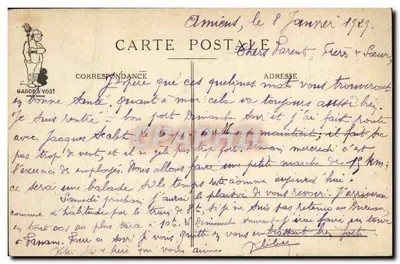 Os 10 Mandamentos do Soldado — Série de caricaturas militares — Y. P. Sorel — Verso