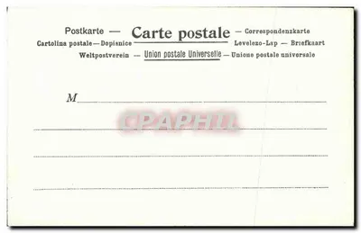 A Postagem no Japão — Kunzli Frères, Editores, Paris — número de série não visível — Verso