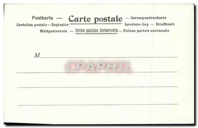 A Postagem na Noruega (Lapônia) — Kunzli Frères Editores, Paris — número de série não visível — Verso