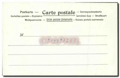 A Postagem na Hungria — Kunzli Feres, Paris — número de série não visível — Verso
