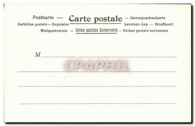 A La Poste na Abissínia — Kunzli Frères, Paris — número de série não visível — Verso